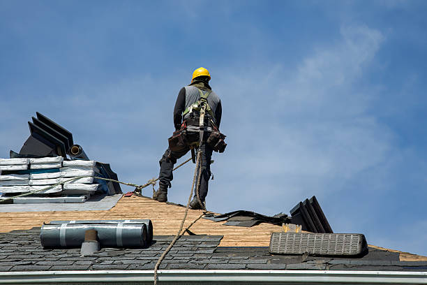 Professional Roofing technician working in Glen Alpine, NC